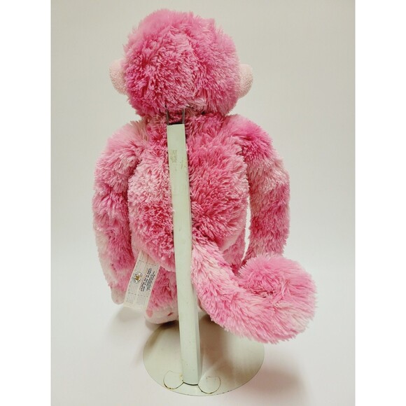 Build A Bear Monkey Plush Pink Hearts Hugs For You 18" Stuffed Animal Toy BAB - Picture 5 of 13